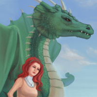 Together - Fantasy dragon art