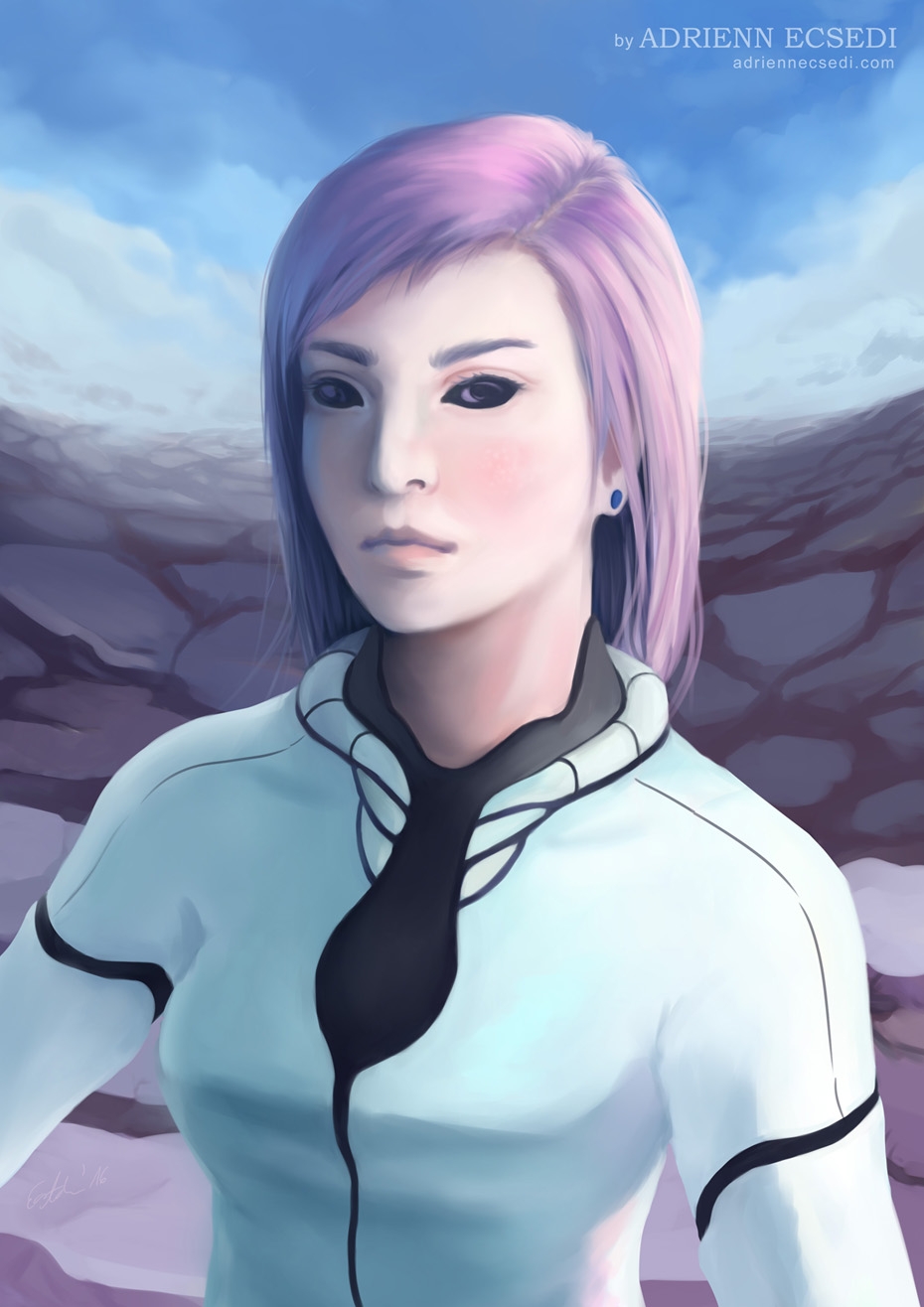 Portrait of Trisha the android
